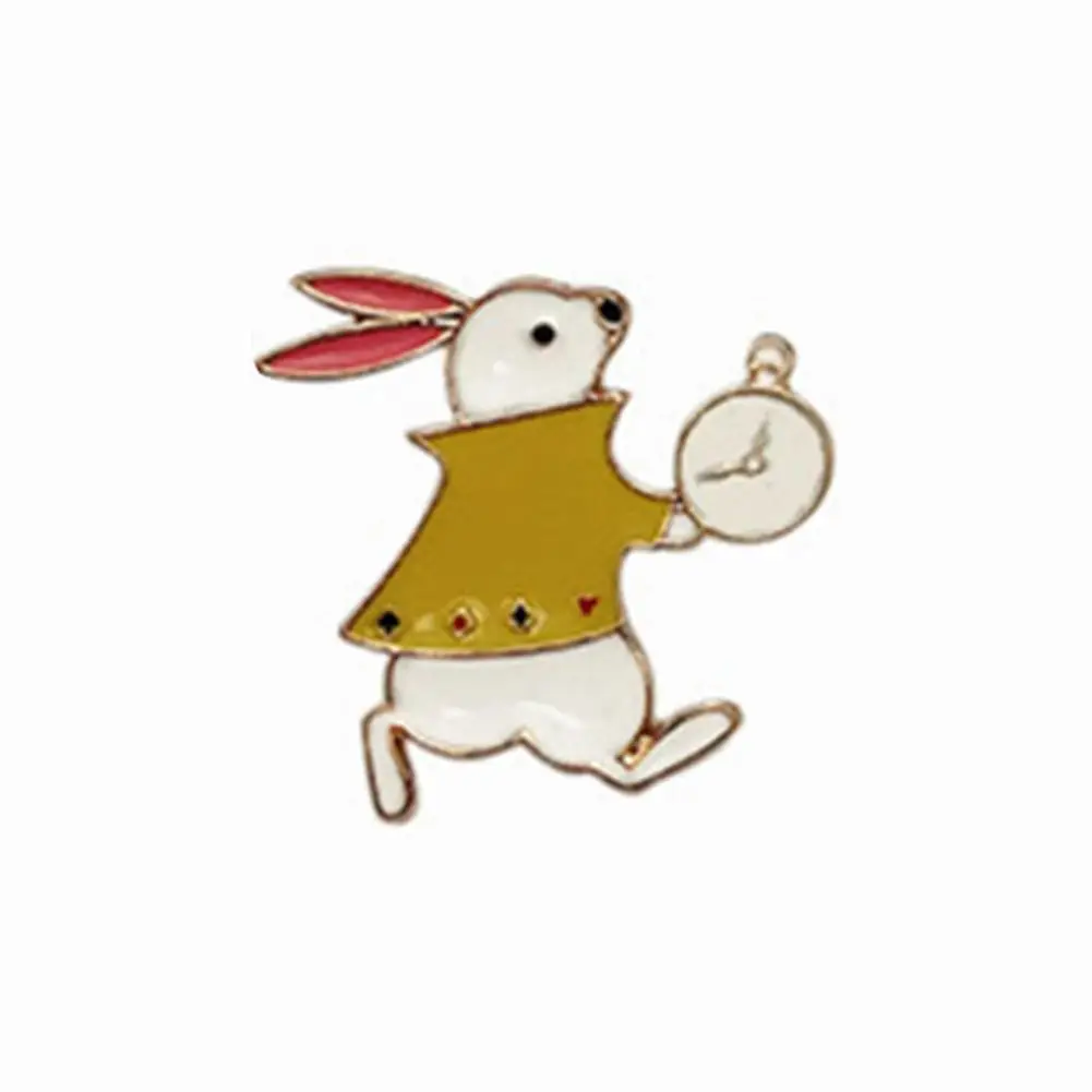 Значок с отделкой одежды милый персонаж Алисы в стране Wonderland булавка из сплава
