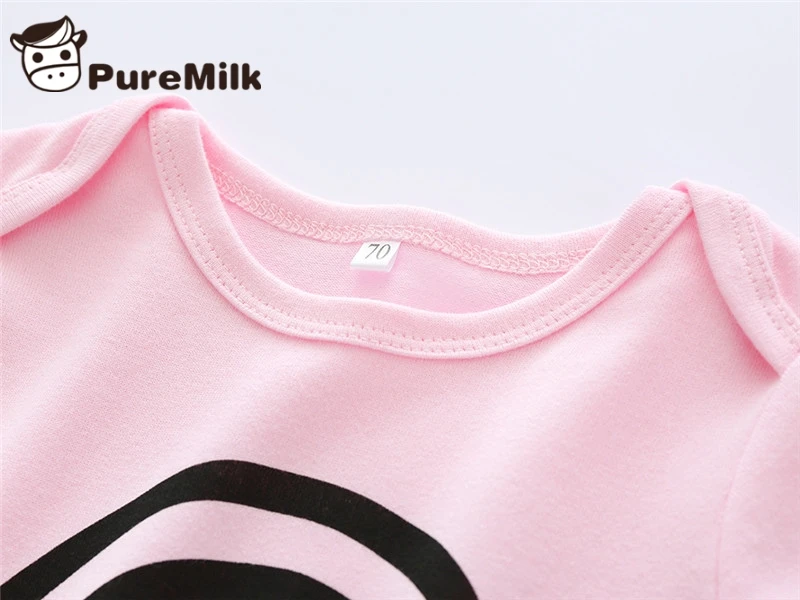 PureMilk/Детские комбинезоны с радужным принтом; хлопковая одежда для маленьких мальчиков и девочек; повседневная одежда