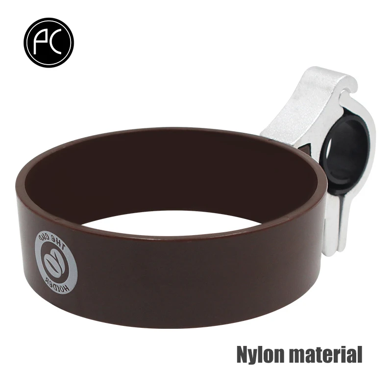 Nylon Coffee PCycling велосипедный держатель для кофейной чашки MTB дорожный велосипед держатель для бутылки нейлон алюминиевый сплав регулируемый Ретро стиль велосипедные аксессуары - Цвет: Nylon Coffee