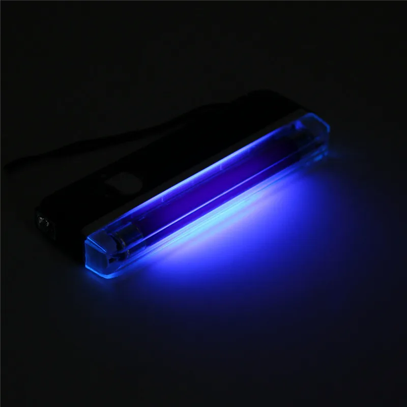 Portable Ultraviolet Lamp 2in1 Flashing Torch Blacklight UV LED Light Tube Bulb Handheld Money Detector Battery Powered 6V uv flashlight