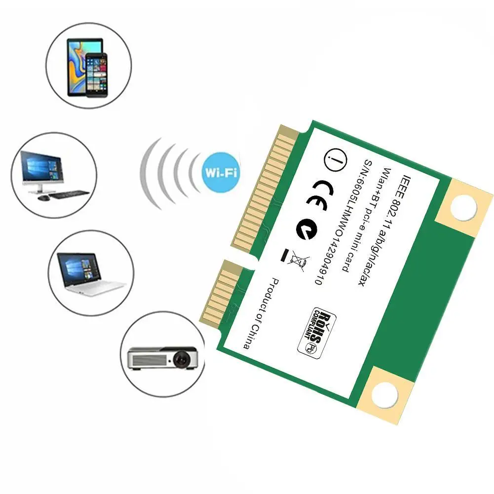 meia mini rede pci-e wlan wifi cartão