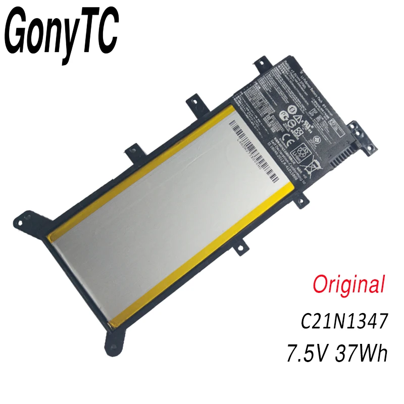 GONYTC 7,5 V 37WH C21N1347 аккумулятор для ноутбука ASUS X554L X555 X555L X555LA X555LD X555LN X555MA 2ICP4/63/134 - Цвет: Black