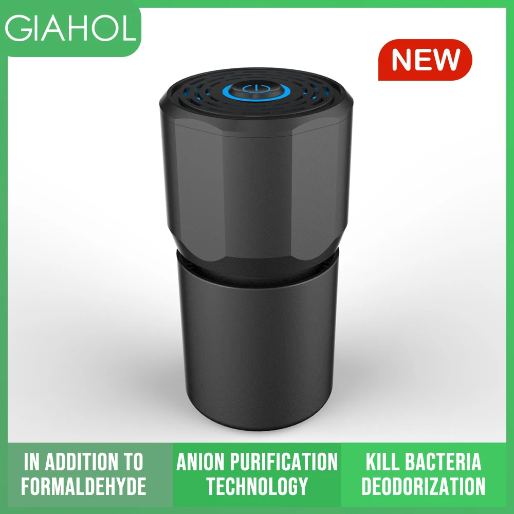 

GIAHOL USB Car Air Purifier HEPA Mini Portable air Cleaner Ionizer Car Aroma Diffuser air Ionizer fresh air for car home office