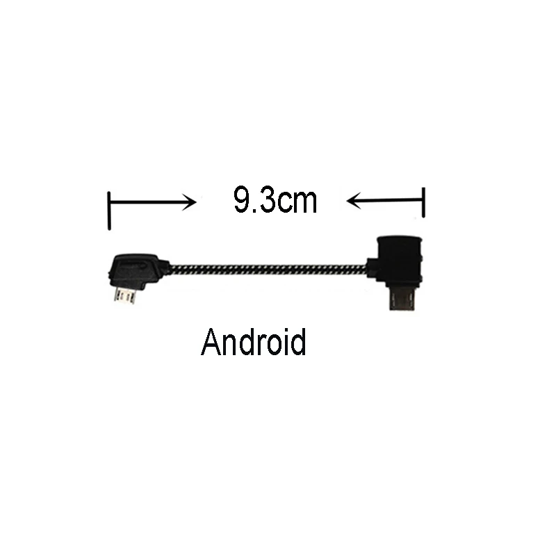 Android Пульт дистанционного управления кабель для передачи данных для DJI Mavic Mini/Pro/Air/2 провода подключения мобильного планшета передачи Android Micro USB/type-c IOS - Цвет: Android