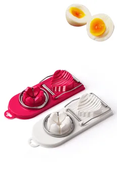 

1PC Multifunctional Egg Cutter Stainless Steel Cutting Egg Slicer Slicing Flower Edges Gadgets Kitchen Accessories OK 1172