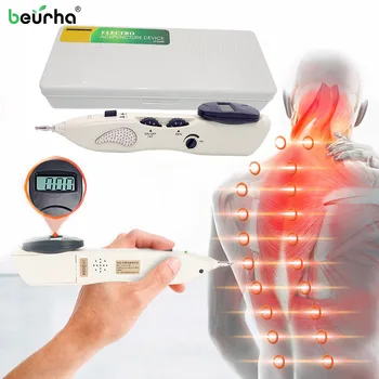 

Dropship Electronic Acupuncture Detector Massager Pen Automatic Meridian Pen Find Body Acupuncture Rechargable Pulse Massager