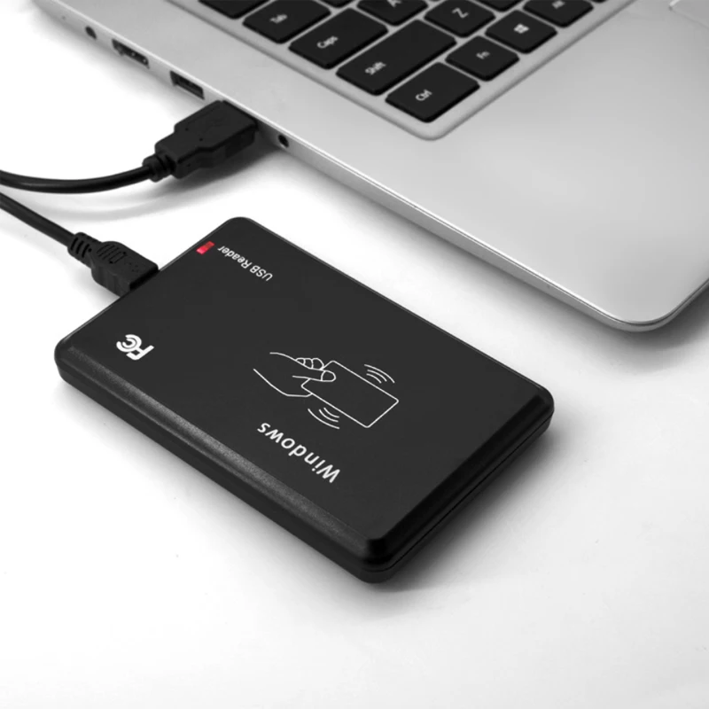 New USB RFID Contactless Proximity Smart Card Reader EM4001 EM4100 Windows # 