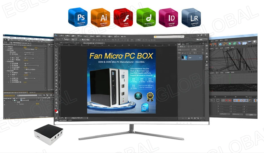 Eglobal Micro PC Barebone with New Intel Core i7 10510U/i3 10110U, Windows TV BOX, 2 LAN, DP, HD, Dual Band WiFi, Desktop Mini Computer. Description Image.This Product Can Be Found With The Tag Names Barebone Mini PC, Computer Office, Eglobal