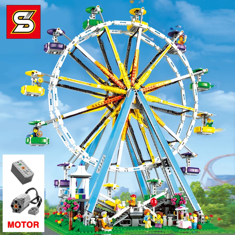 

City Expert Ferris Wheel Creator Streetview Building Blocks Bricks Compatible legoingLYs 10247 Children Toys gifts Christmas