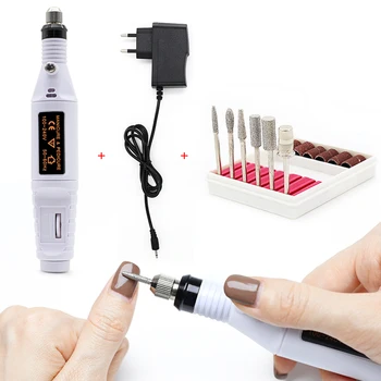 

NAILCO 20000 RPM Electric Manicure Drill Art Pen Pedicure Nail File Nail Art Tools Kit Professional Electric 12V