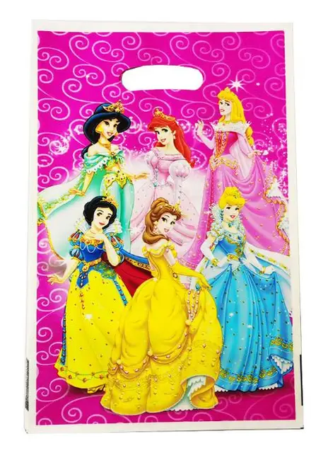 10pcs/lot Mickey Minnie Mouse Star Wars Frozen Toy Story Sofia Princess Winnie Theme Decorate Birthday Party Gifts Loot Bags 16