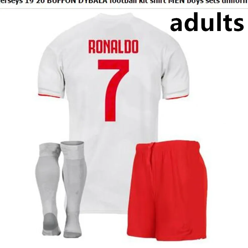 Комплект для взрослых+ носки juve Футбольная Футболка BUFFON Dybala DE LIGT Ramsey Ronaldo Kean футболка для взрослых 19/20 juve трикотажные изделия