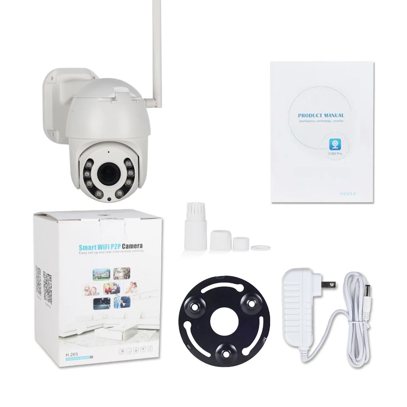 Мини WiFi камера наружная PTZ IP камера 1080P скорость купольная 2MP CCTV домашняя Камера Безопасности ИК 30 м двухсторонняя аудио P2P WiFi камера