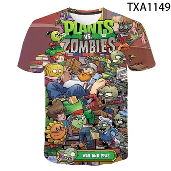 

2020 New Plants vs Zombies Fashion 3D Printed T Shirt Summer Men Women Children Short Sleeve Boy girl Kids Casual Top Tees