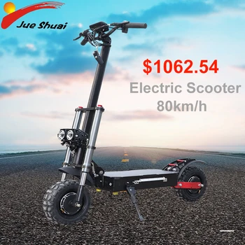 

Powerful Electric Scooter 3200W 60V Off Road Big Wheel Dual Motors E Scooter Kick Foldable Adults Scooters Double Drive Escooter