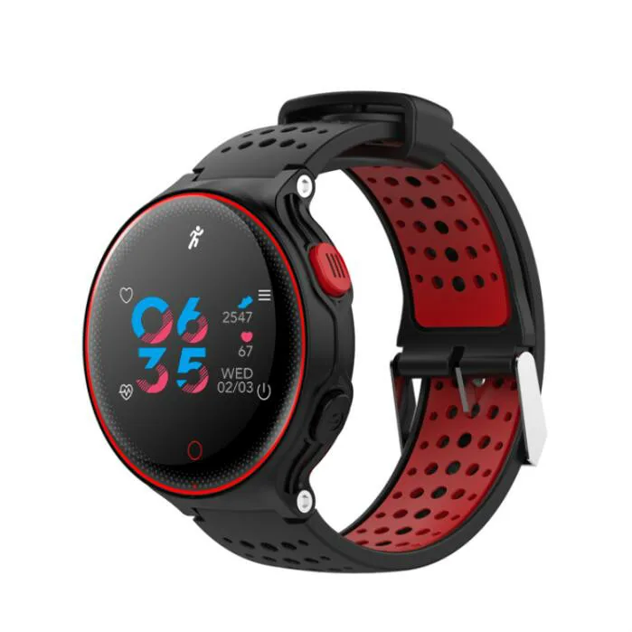Смарт-часы X2 Plus, пульсометр, для плавания, IP68, водонепроницаемый, шагомер, вызов, SMS, напоминание, умные часы, спортивные, PK V11 Q9 EX18 CF58 iwo 8 - Цвет: Black Red