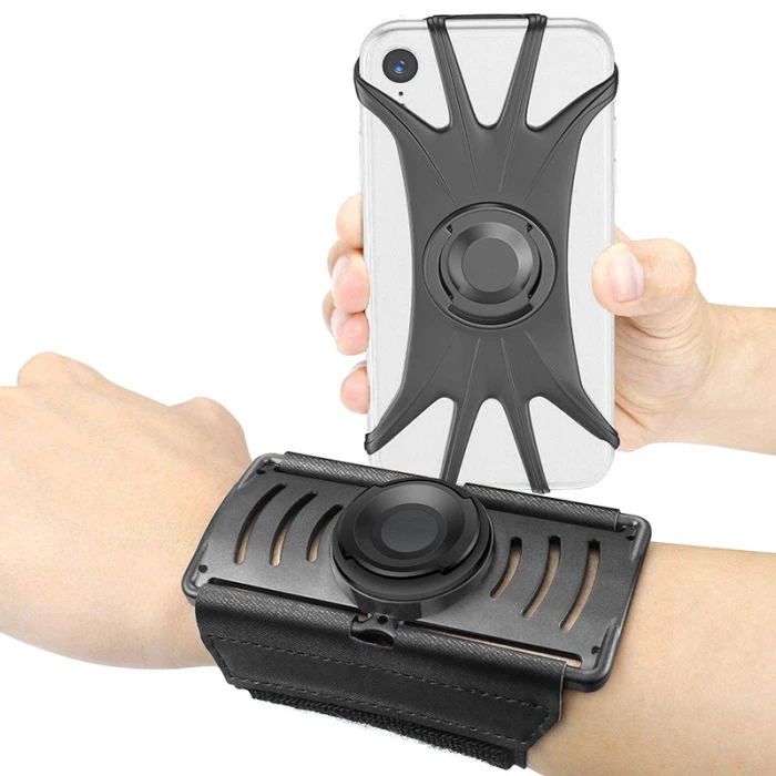 Running Phone Wristband Rotatable Wrist Strap Jogging Arm Band for iPhone Samsung Huawei DU55