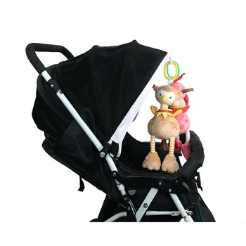 

Animal Cartoon Rabbit baby hanging bed safety seat plush toy Hand Bell Multi functional Plush Toy Stroller Mobile