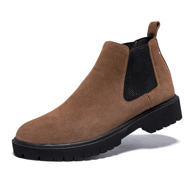 

Brand Men Snow Boots Winter Warm Men Motorcycle Boots Lace-Up Non-slip Male Ankle Boots Waterproof Man Work Shoes 37-48 *6828