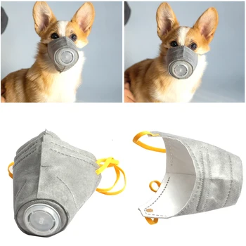 

3pcs Dog Mask Dust Respirator Anti Fog PM2.5 Puppy Mask Mouth Guard Mask Cover Protective Muzzle Mask