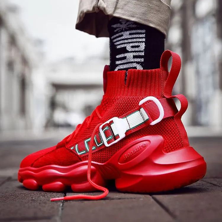 2020 Street Dancing Shoes Men Chunky Sneakers High Top Shoes British Street Boots Buckle Strp Hip Hop Sneakers Men Casual Shoes 2020 Street Dancing Shoes Men Chunky Sneakers High Top Shoes British Street Boots Buckle Strp Hip Hop Sneakers Men Casual Shoes