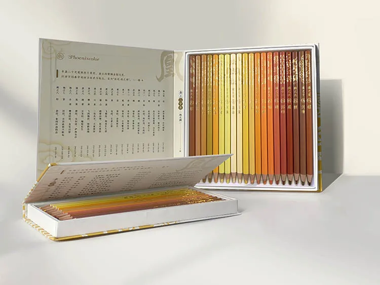 Andstal 50/100Colors Chinese Style Oil Color Pencils Professional Drawing Pencil Gift Box Phoenixcolor Colored Pencil For Artist
