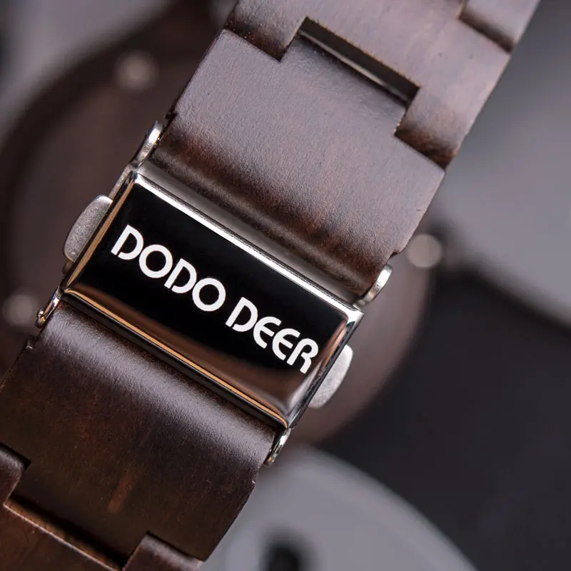 DODO DEER деревянные мужские часы Секундомер erkek kol saati деревянные наручные часы Мужские Дата создать подарок saat erkek relogio masculinoB09