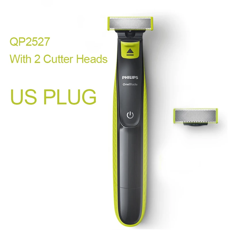 Электробритва Philips QP2527/10 сменный OneBlade длится до 4 месяцев с поддержкой NimH аккумулятора Wet& Dry для Мужской бритвы - Цвет: QP2527 Add US Plug