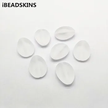 

New arrival! 25x19mm 180pcs Clear Frosted acrylic LentilsShape beads for Necklace,Earrings parts,hand Made Jewelry DIY
