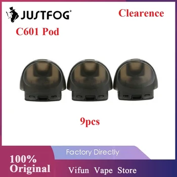 

3pcs 9pcs Original JUSTFOG C601 Pod with 1.7ml Capacity & 1.6ohm Coil 100% Cotton Accessory for JUSTFOG C601 Kit Ecig Parts