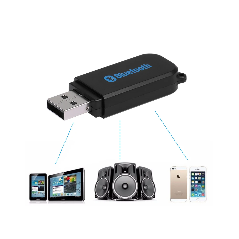 Офисные принадлежности USB беспроводной музыкальный приемник BT конвертер стерео 3,5 мм AUX аудио приемник адаптер