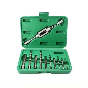 

11Pcs Damaged Screw Extractor Set Remove Stripped or Broken Screws Bolt Fastener Easy Out with Right Handed Boring Drill Bit Set