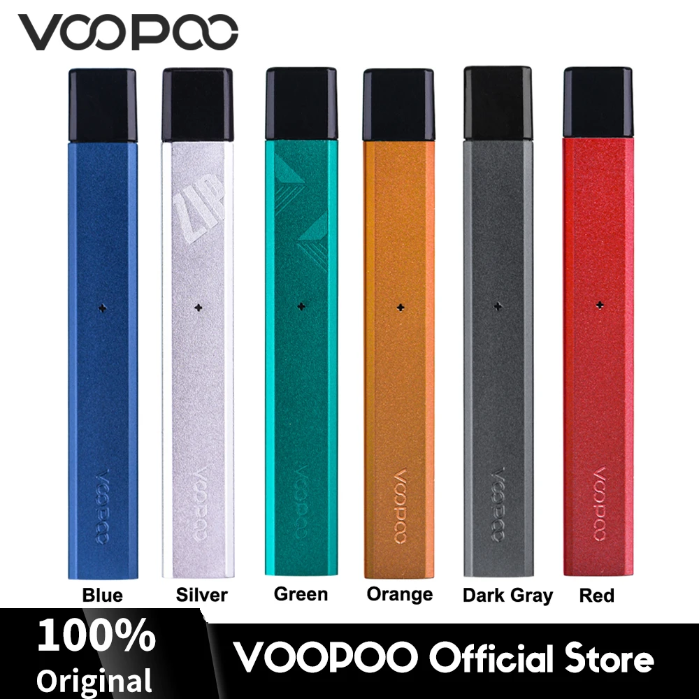 

VOOPOO Zip Pod Kit 250mAh Battery 1ml Pod Cartridge 1.8ohm Resistance Pod System Vape Pen Kit Electronic Cigarette Vaporizer