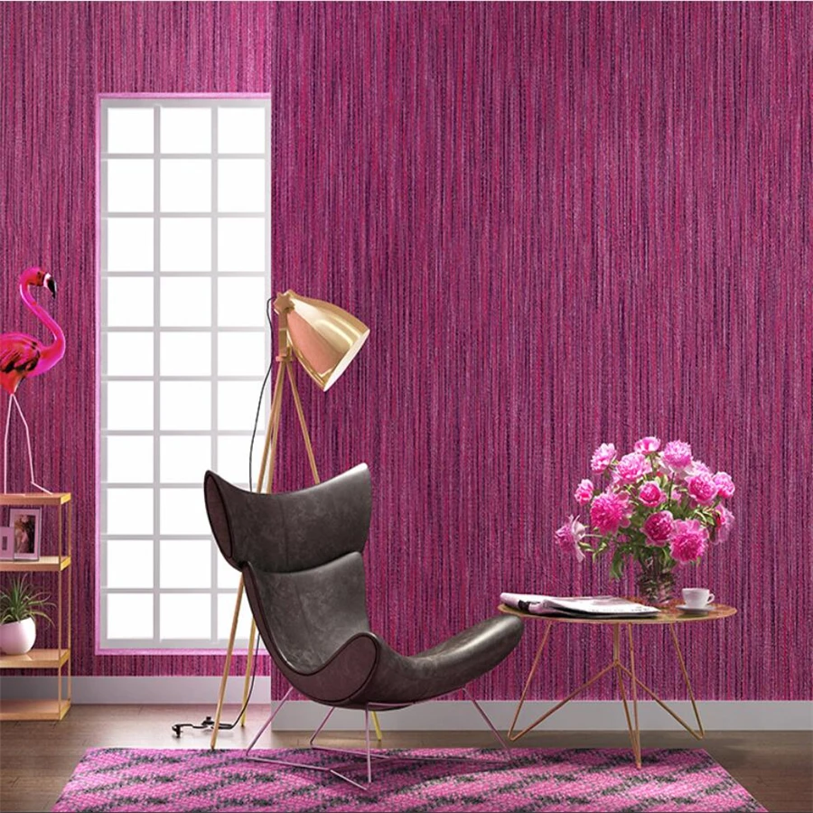 Beibehang nieuwe Moderne minimalistische pure gepigmenteerde Japanse linnen behang schoonheidssalon paars roze woonkamer slaapkamer behang|living room wallpaperwallpaper plain - AliExpress