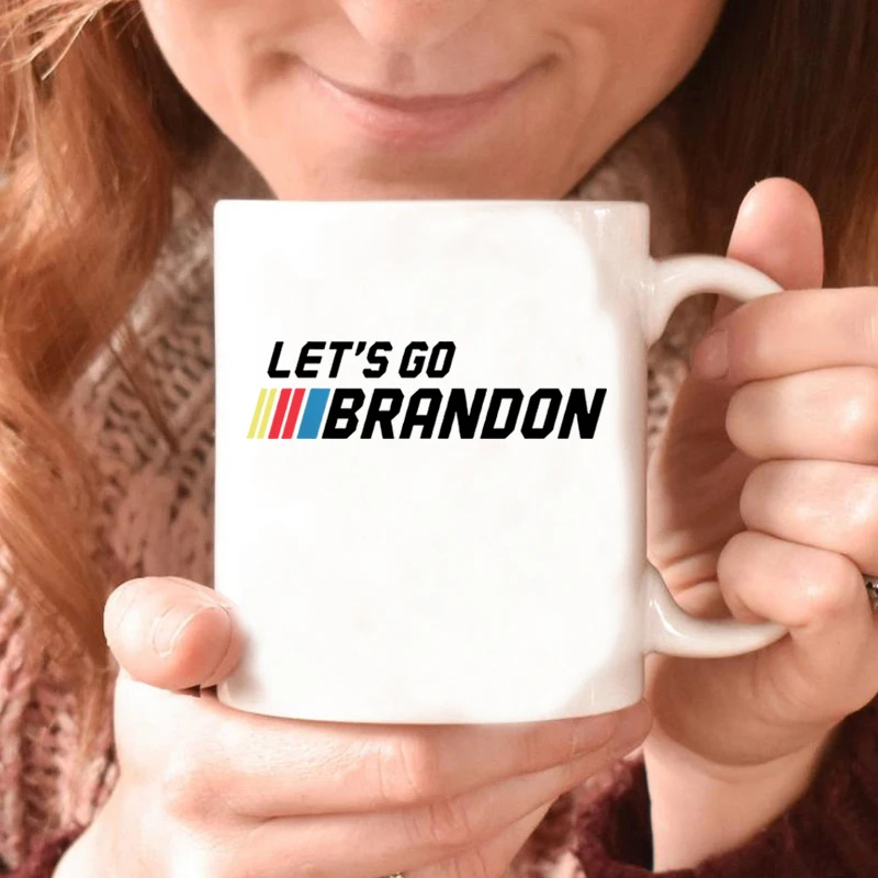 

Let's Go Brandon 11oz Ceramic Mug Lets Go Brandon Mug Funny Joe Biden Coffe Cup Crowd Cheering Chant Coffe Mug Personality Mugs