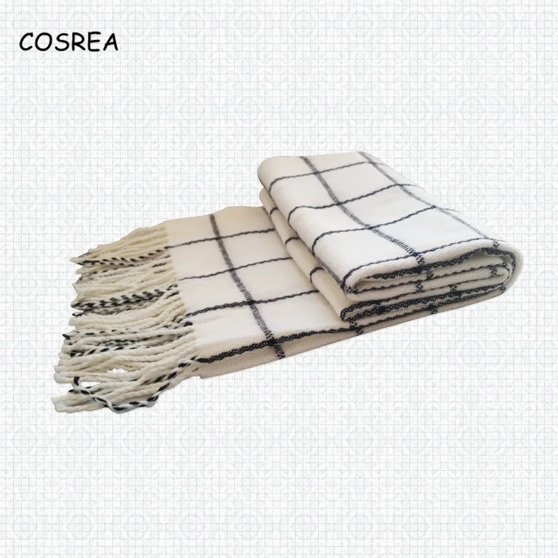 Аниме Сказочный шарф для женщин и мужчин зимний черный белый эфиричный Нацу