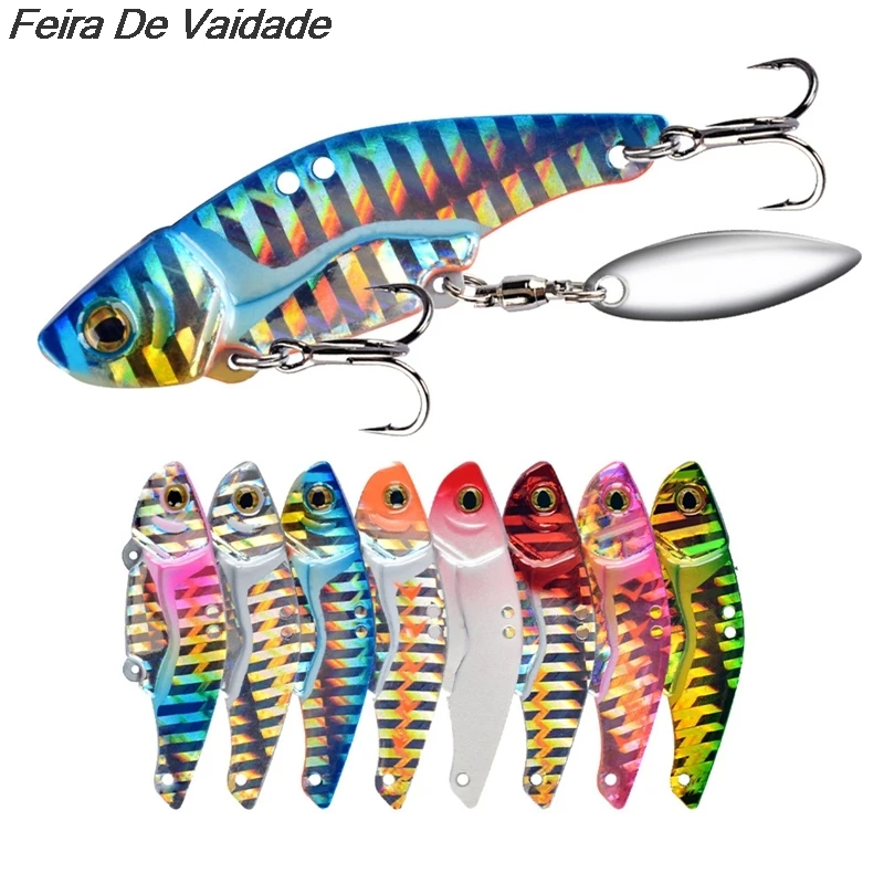Металлические блестки рыболовные приманки 12 г Crankbait джиг Shads ложка искусственные