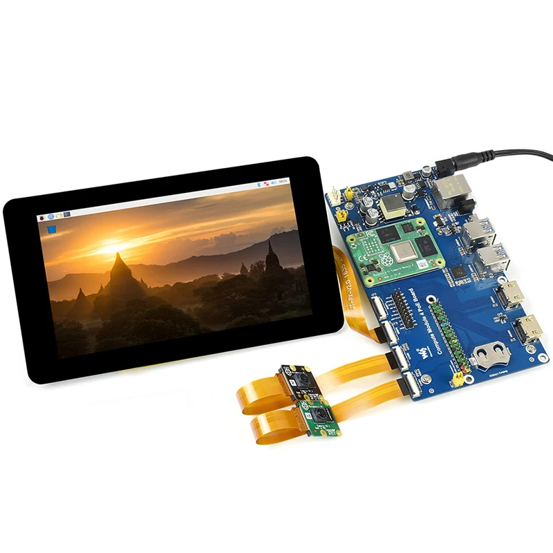 Raspberry Pi Compute Module 4 IO Board with PoE Gigabit Ethernet RJ45 4x USB 3.2 Gen1 Ports Support All CM4 Raspberry Pi Compute Module 4 IO Board with PoE Gigabit Ethernet RJ45 4x USB 3.2 Gen1 Ports Support All CM4