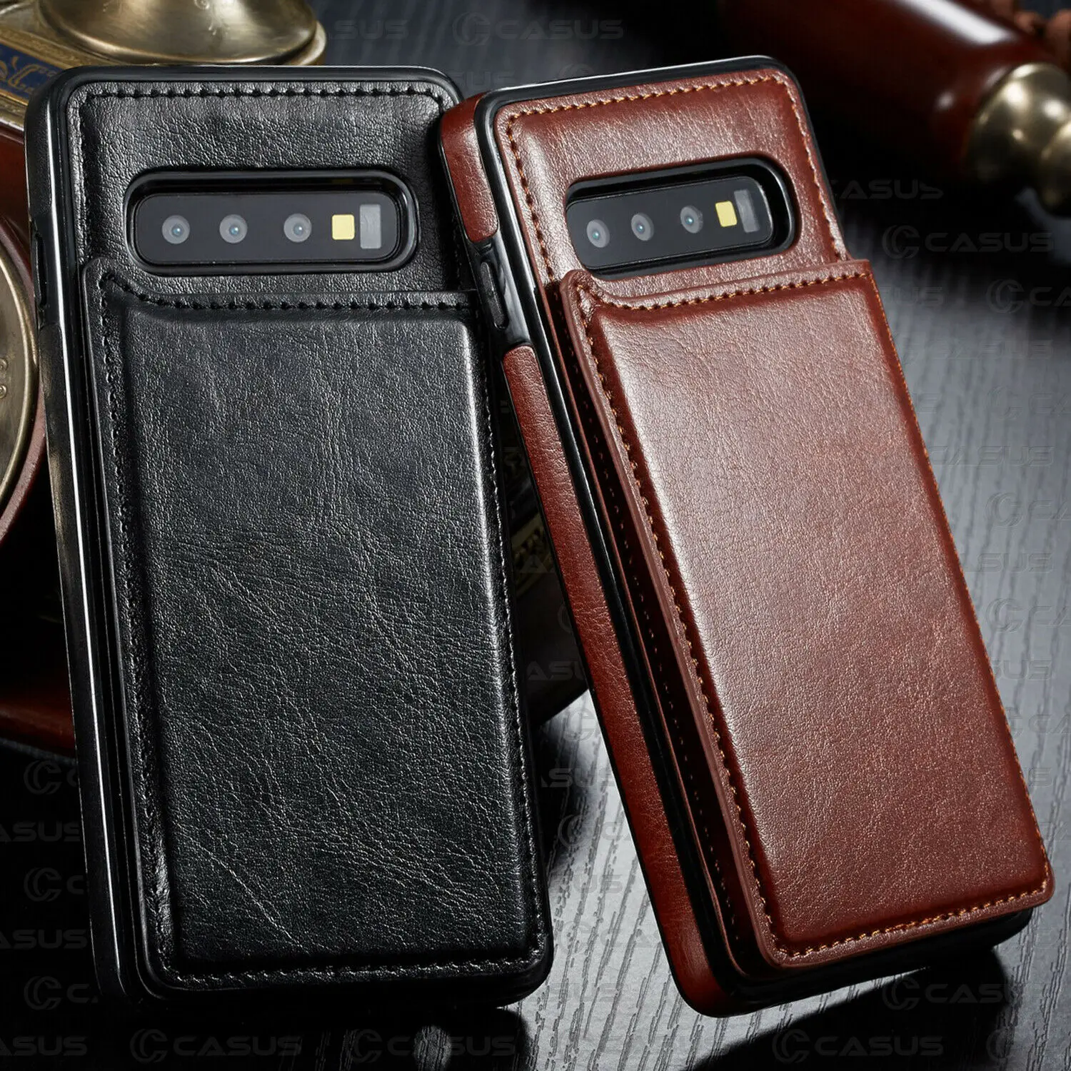 Для samsung Galaxy S10 чехол, роскошный кожаный чехол-кошелек для samsung Galaxy S10 Plus, противоударный чехол для Galaxy S10e E чехол