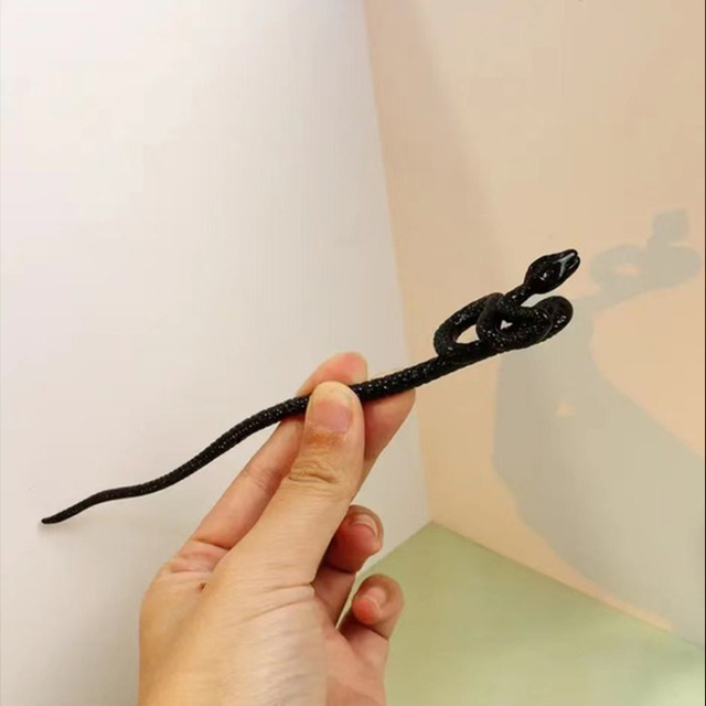 Black White Snake Hair Stick Jewelry Hairpin China Ancient Style Hair Clip Women Fashion Headwear Party Hair Accessories