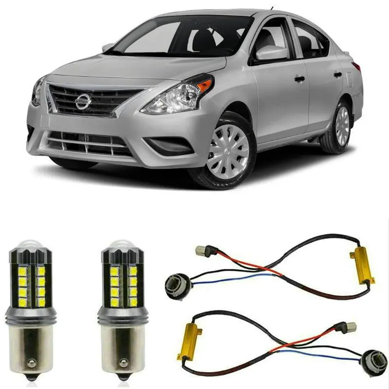 

Fog lamps for Nissan Versa 2019 Stop lamp Reverse Back up bulb Front Rear Turn Signal error free 2pc