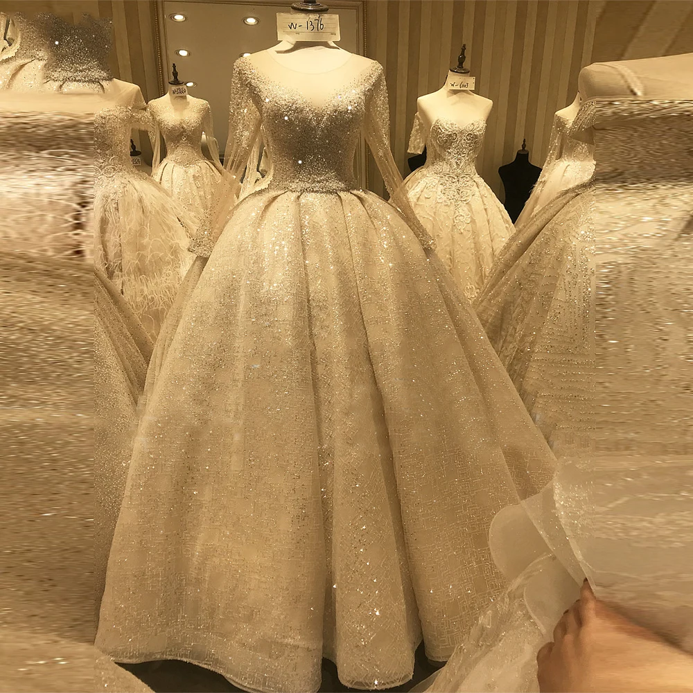Роскошное бальное свадебное платье, расшитое блестками и кристаллами, vestido de noiva, высокое качество, свадебное платье es, свадебное платье