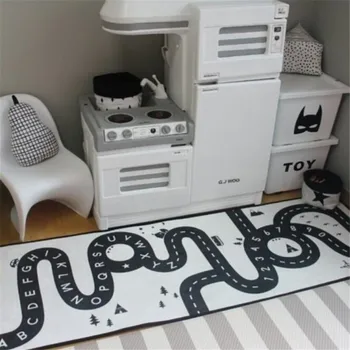 

180x60cm Baby Crawling Mat Urban Road Non-slip Rug For Kids Toys Children's Carpet Moisture-proof Playmat Gym Soft Floor Blanket