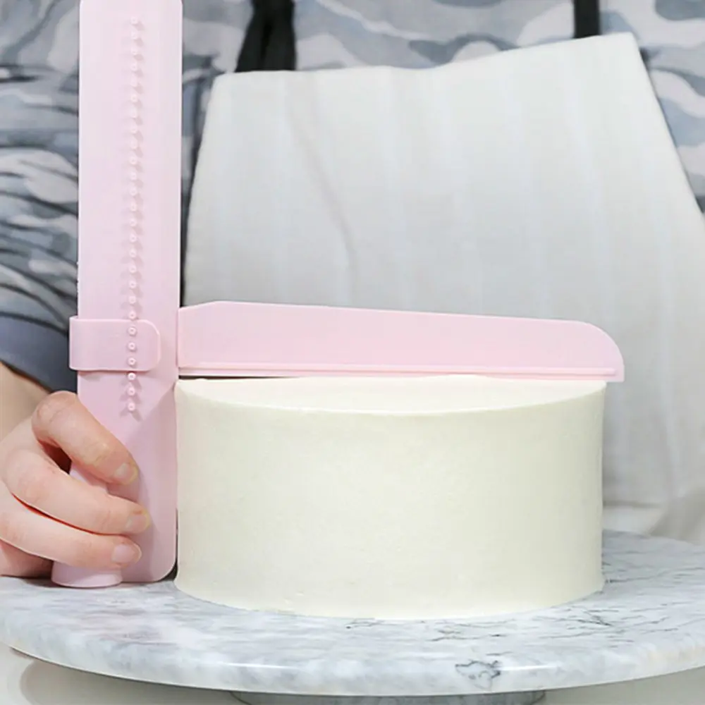  Adjustable Fondant Pastry Spatula Diy Cake Scraper Cream Edge Smoother Kitchen Baking Bakeware Cook