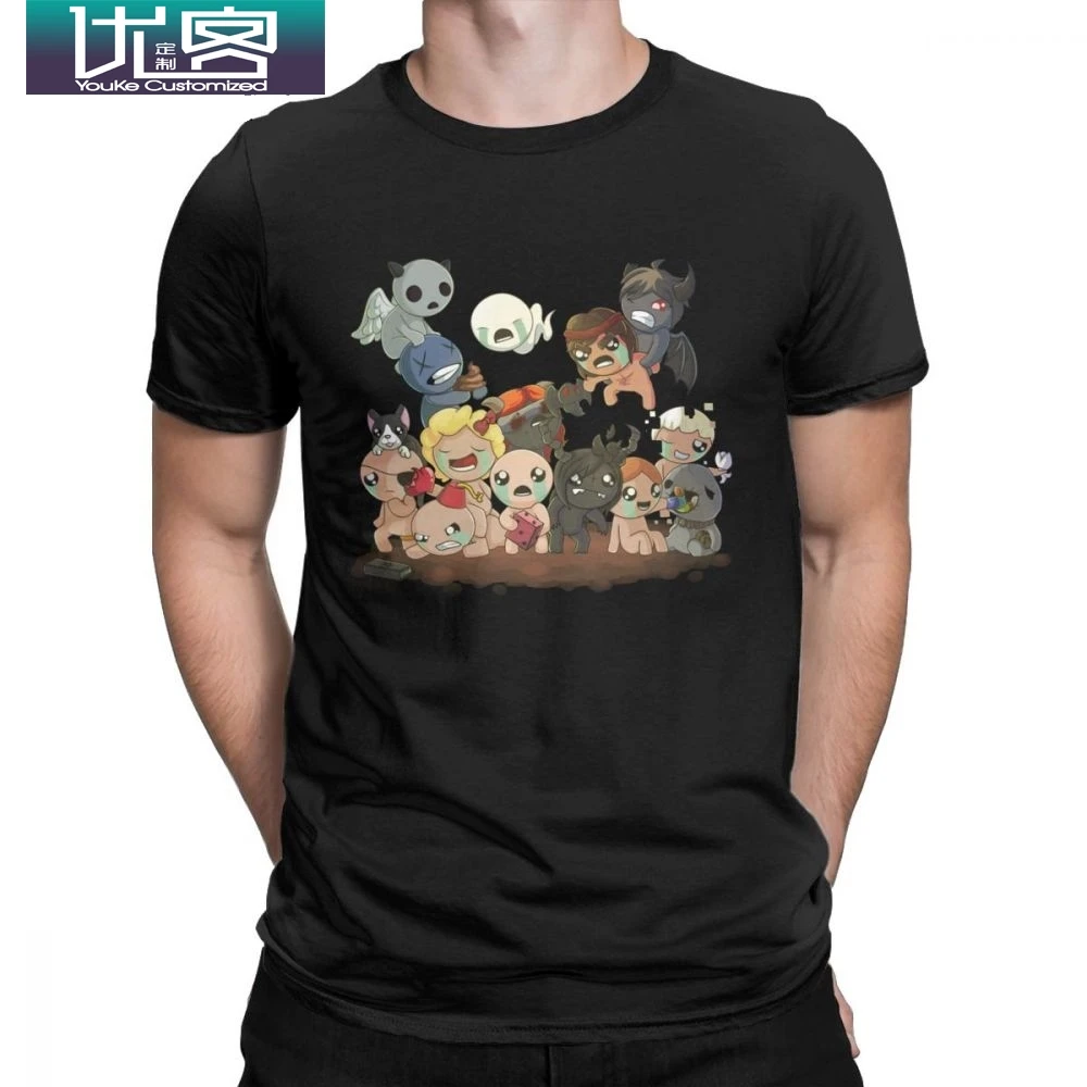

Men T-Shirts The Binding Of Isaac Humor 100% Cotton Tees Short Sleeve T Shirt Crewneck Clothes Adult