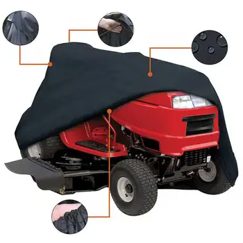 

1Pc Lawn Tractor Cover Waterproof Lawn Mower Cover Rainproof Garden Tractor Trailer Protector UV Proof Dust Cover for Garden