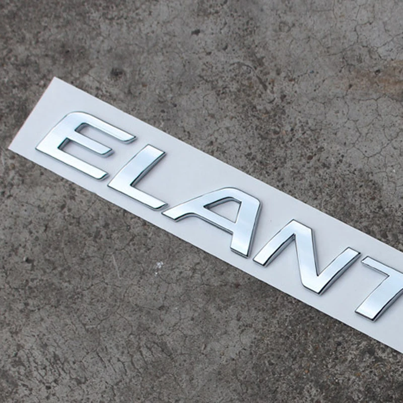 

ABS Electroplating Letter Car Sticker Is Suitable for Hyundai Sonata /Elantra/TGDI/MISTRA/VERNA/TUCSON/VVT Car Accessories