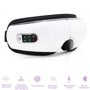 

Bluetooth Vibration Eyes Massager Electric Music SPA Collapsible Air PressureTherapy Heating Eye Care Instrument Eye Fatigue