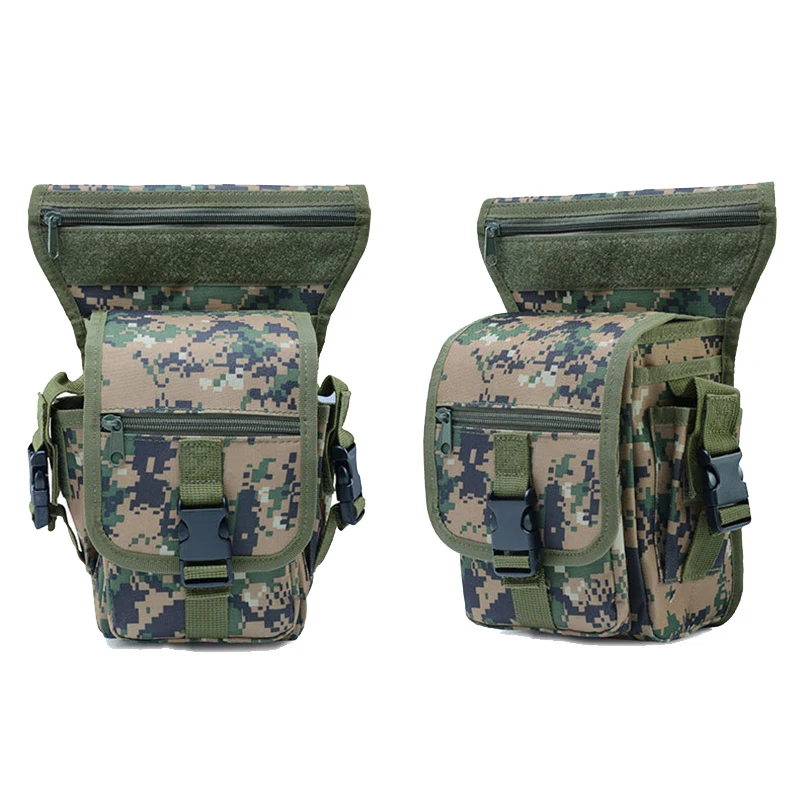 Molle, сумка для ног, военная, 1000D, нейлоновая, водонепроницаемая, мужская, тактическая, поясная сумка, для ног, для путешествий, для походов, охоты, кемпинга, велоспорта - Цвет: Jungle digital