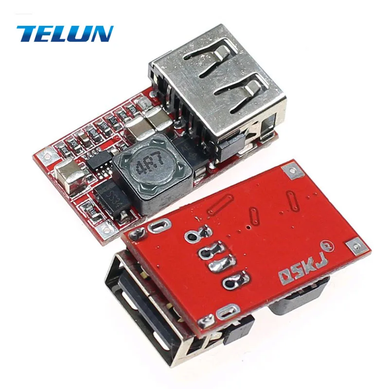 2 шт DC6 24V к DC5V 3A высокая эффективность понижающий Регулируемый Модуль питания